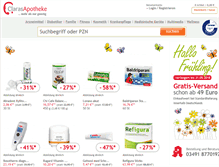 Tablet Screenshot of claras-apotheke.de